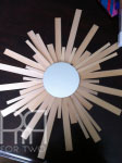 diy sunburst mirror with balsam wood