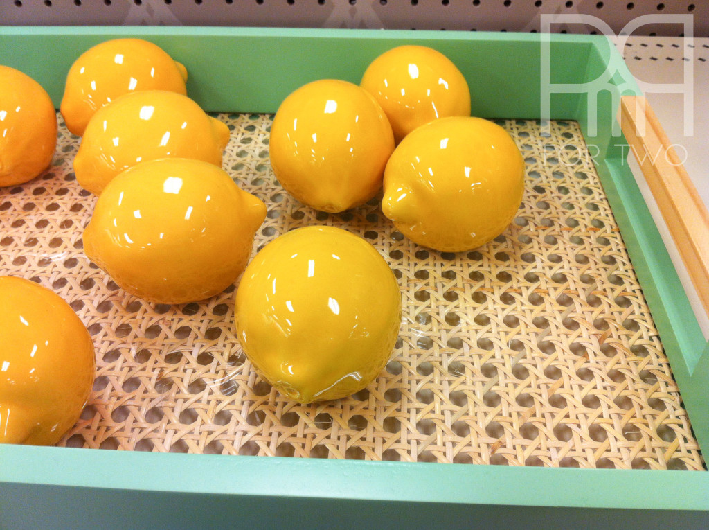 target ceramic lemons threshold canning tray in blue 2015