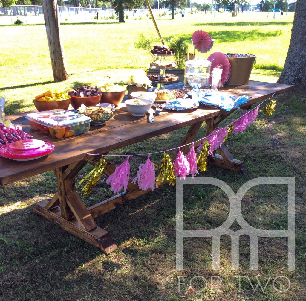 harvest table bbq summer