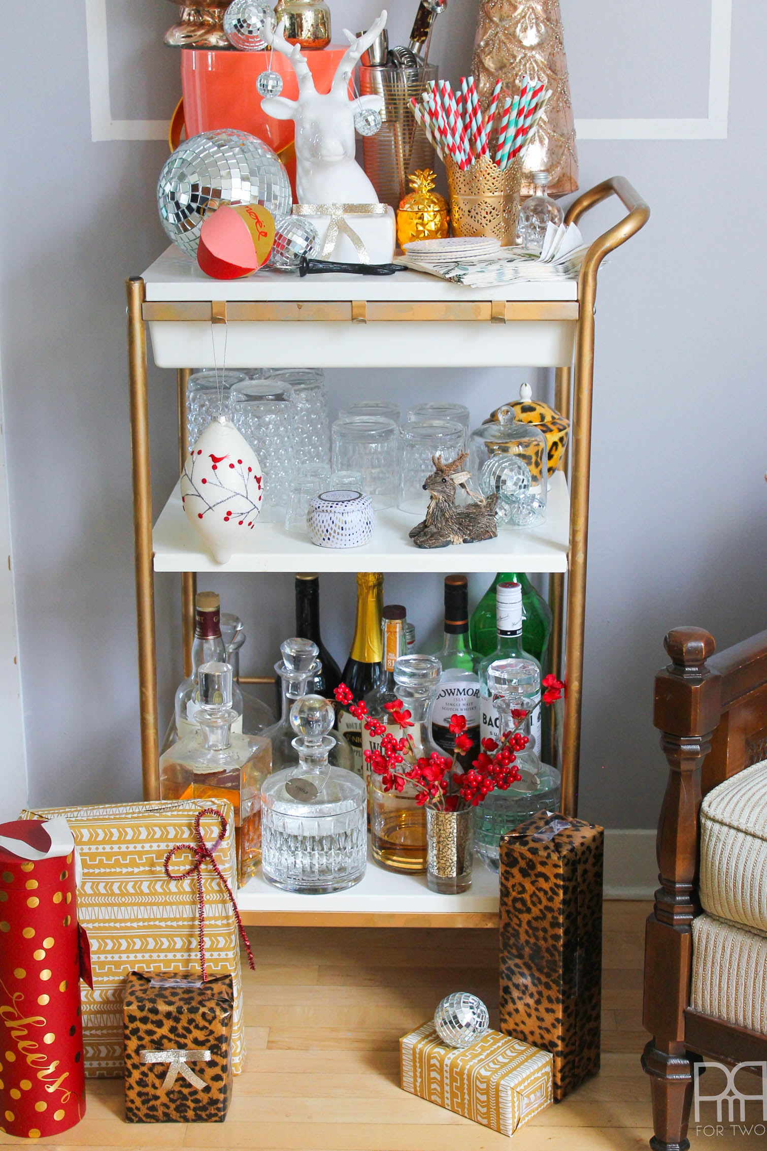 living room bar cart