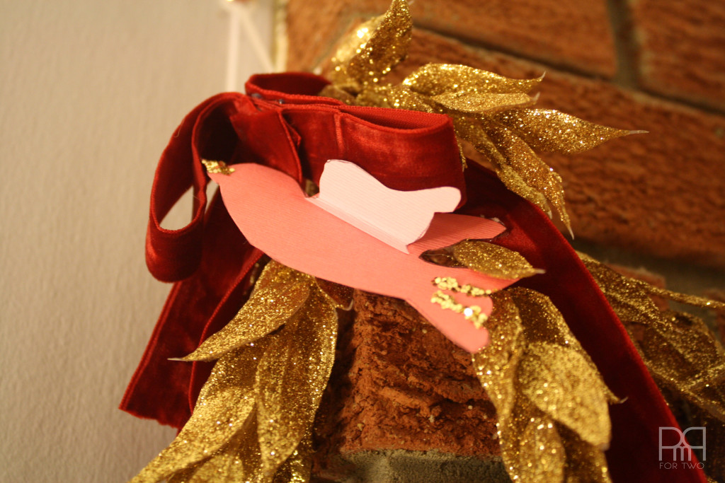 DIY glitter bird