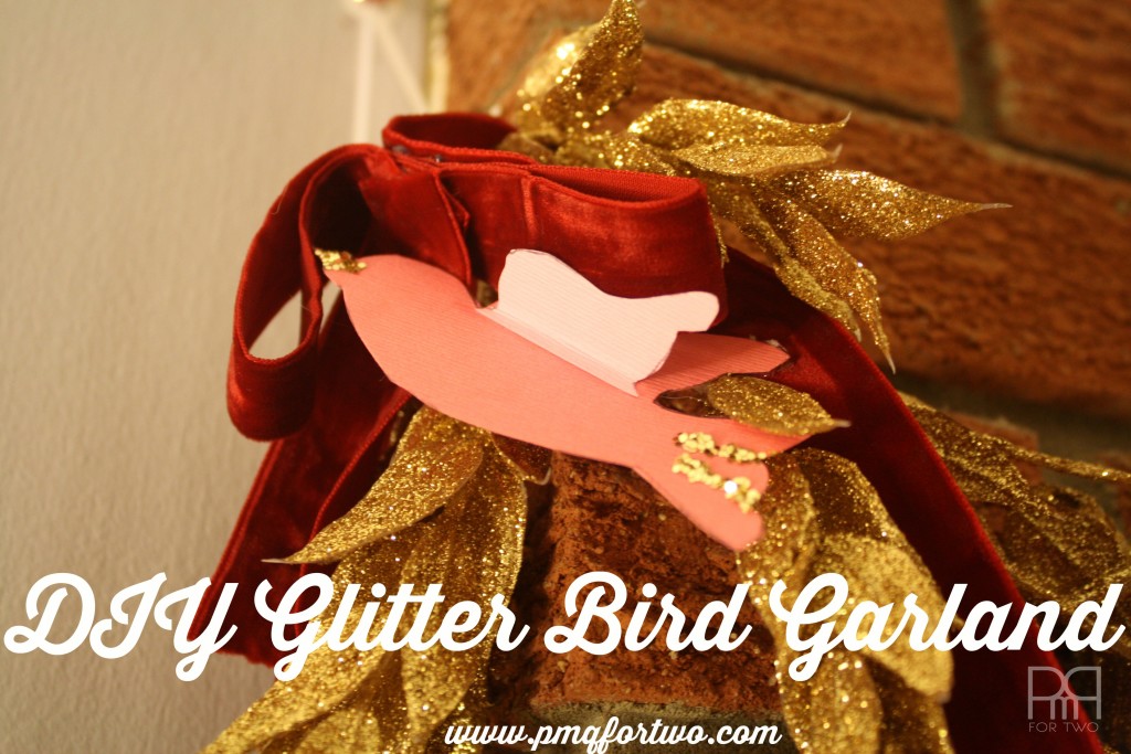 DIY glitter bird garland 