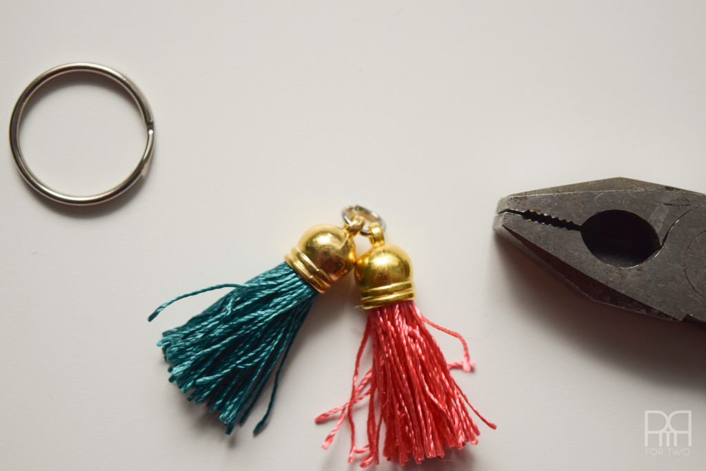 tassel keychain together