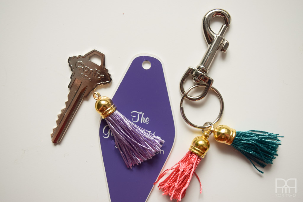 tassel keychain on ring