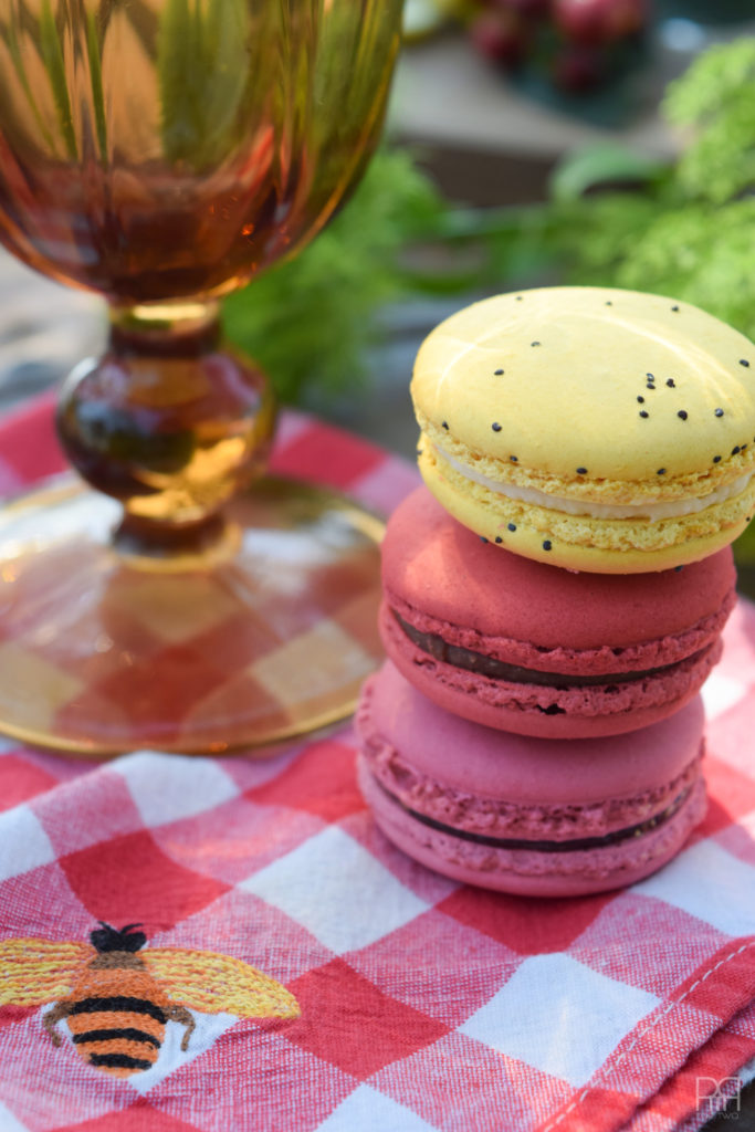 outdoor table with cookies