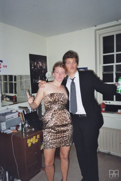 All dressed-up for the Saints ball with my brother who was also attending (as a first year)