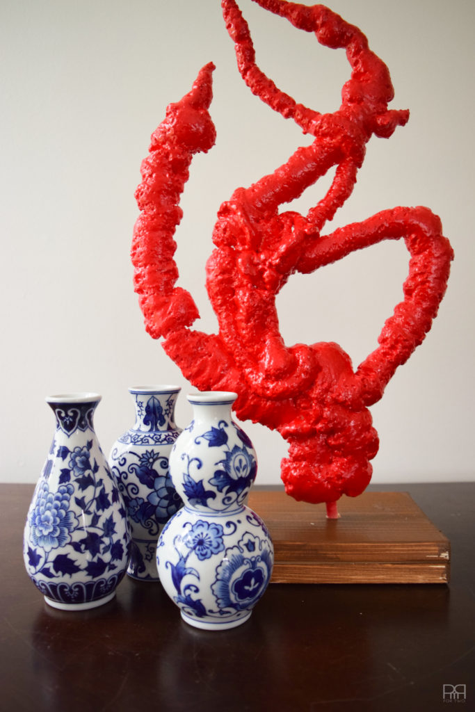 DIY Coral and vases