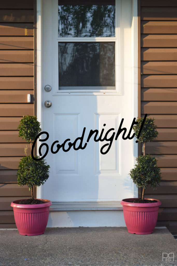 Patio Tour potted plants by door