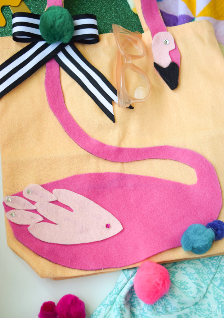 Felt Flamingo Bag 