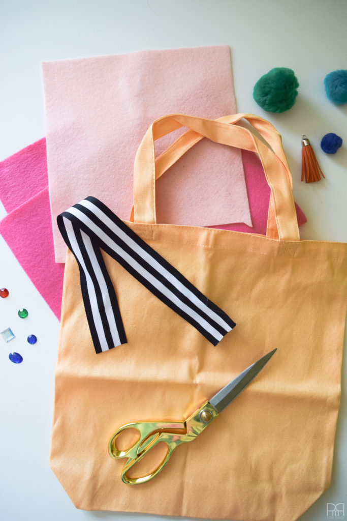 Felt Flamingo tote Bag