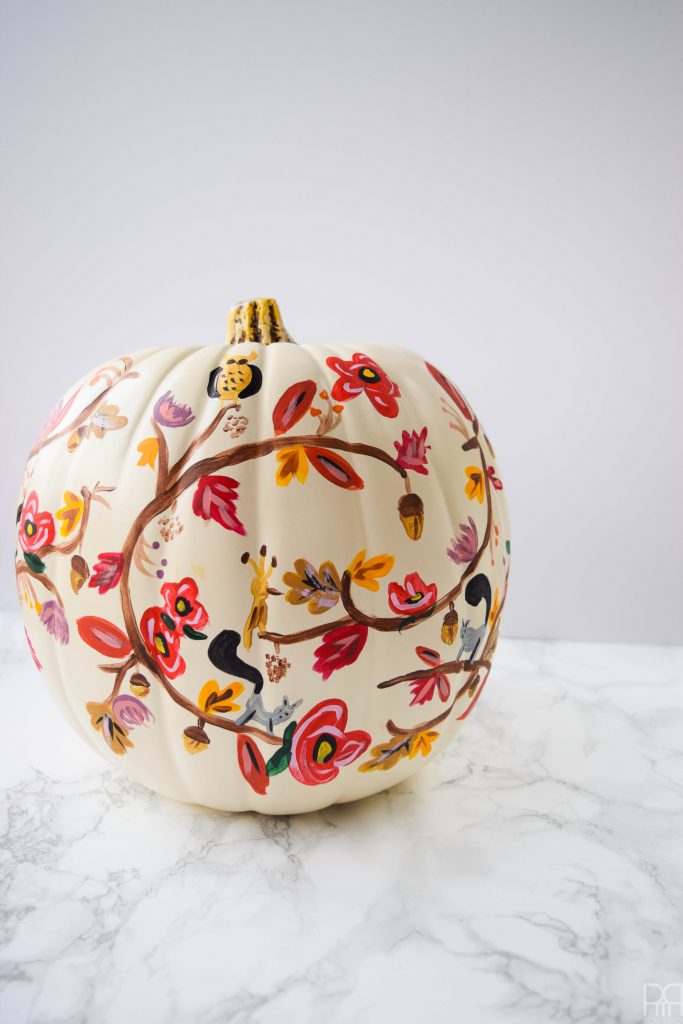 rifle paper co style painted pumkin