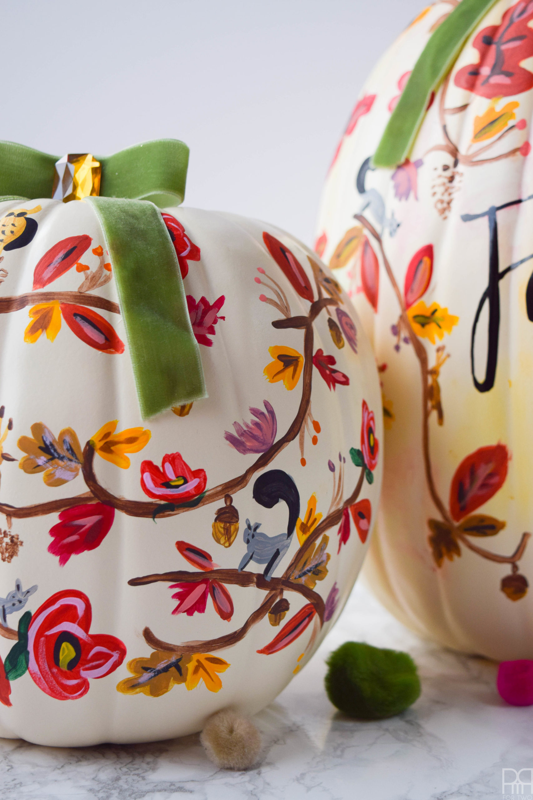 DIY Painted Fall Pumpkin - PMQ For Two