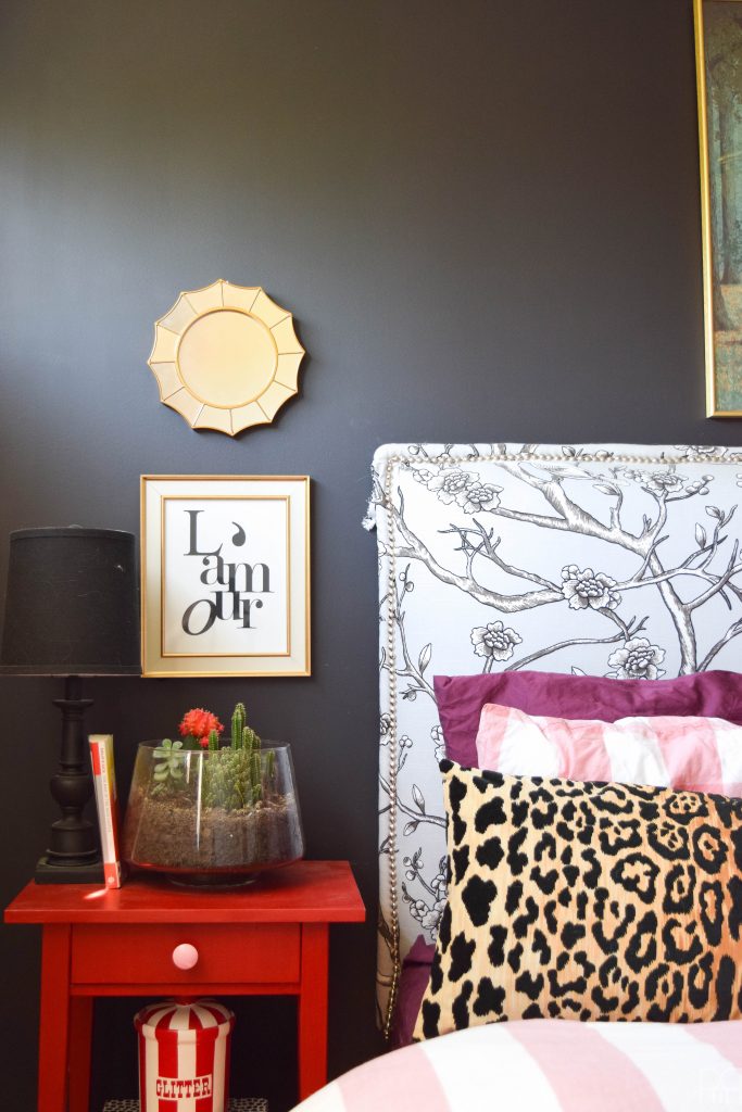 A Black & Bold master bedroom 