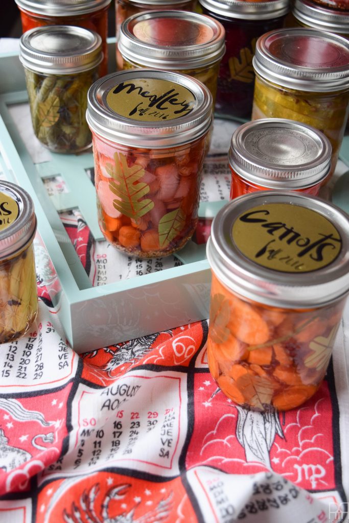 making canning jar labels with your Cricut is easy with the right materials. You just need vinyl and some cut files - come see how I did it!