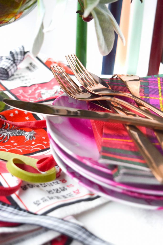 DIY Fall Floral Centrepiece table