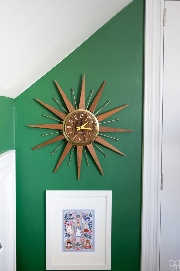 Home Office Reveal - The Green Grotto clock