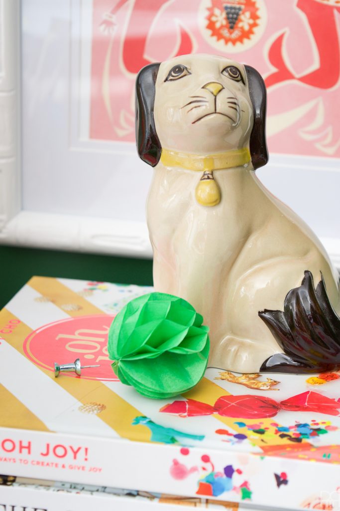 Home Office Reveal - The Green Grotto dog statue