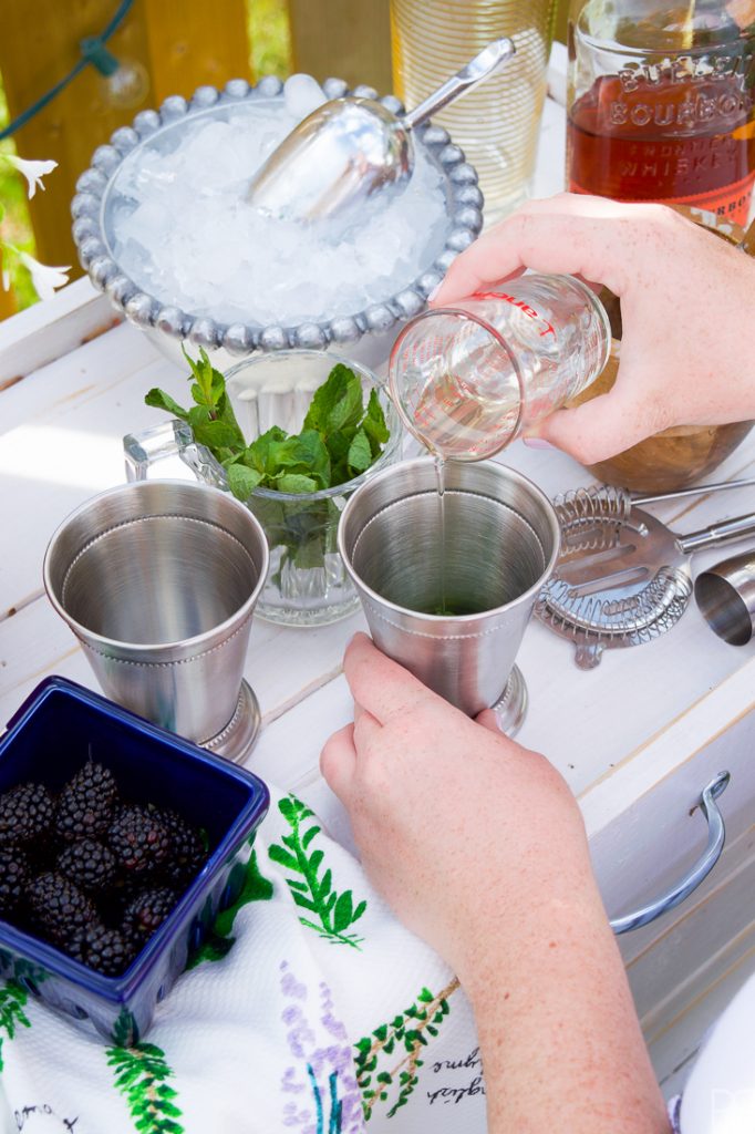 Make your own Blackberry Mint Julep and enjoy a twist on the classic summer drink, perfect for weekends, TGIFs, and any old excuse for a summer cocktail.