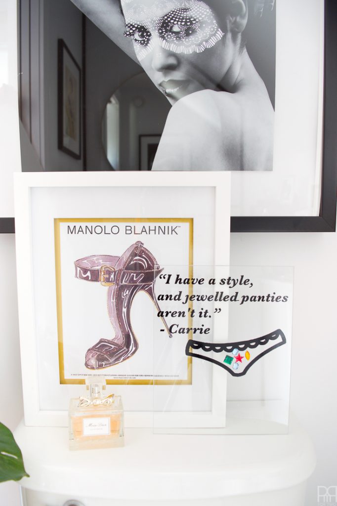 Looking for a sassy and easy way to bring some Sex and The City into your life? Catch the details for this Carrie Bradshaw Quote DIY on the blog, including the free downloadable graphic. 