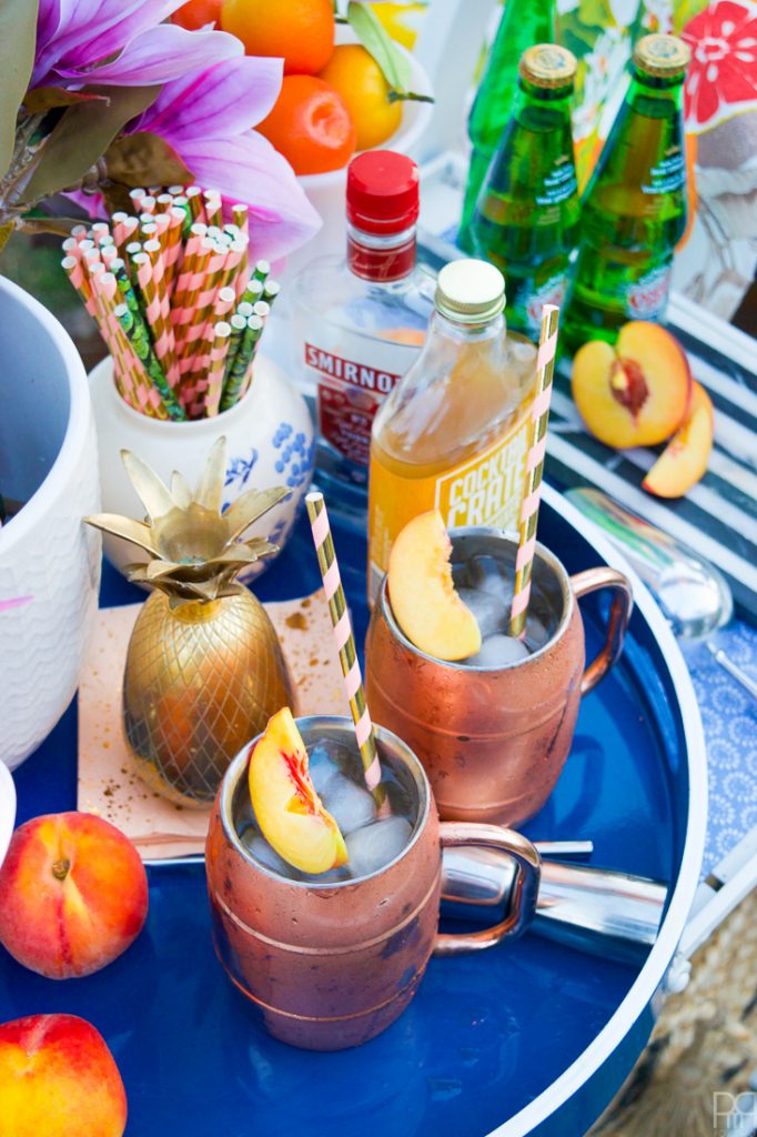 This summery spin on a winter classic - the moscow mule - is sure to impress. The Peach & Honey Ginger Moscow Mule is perfect for your next weekend shindig, especially while peaches are in season. Get yourself one STAT!