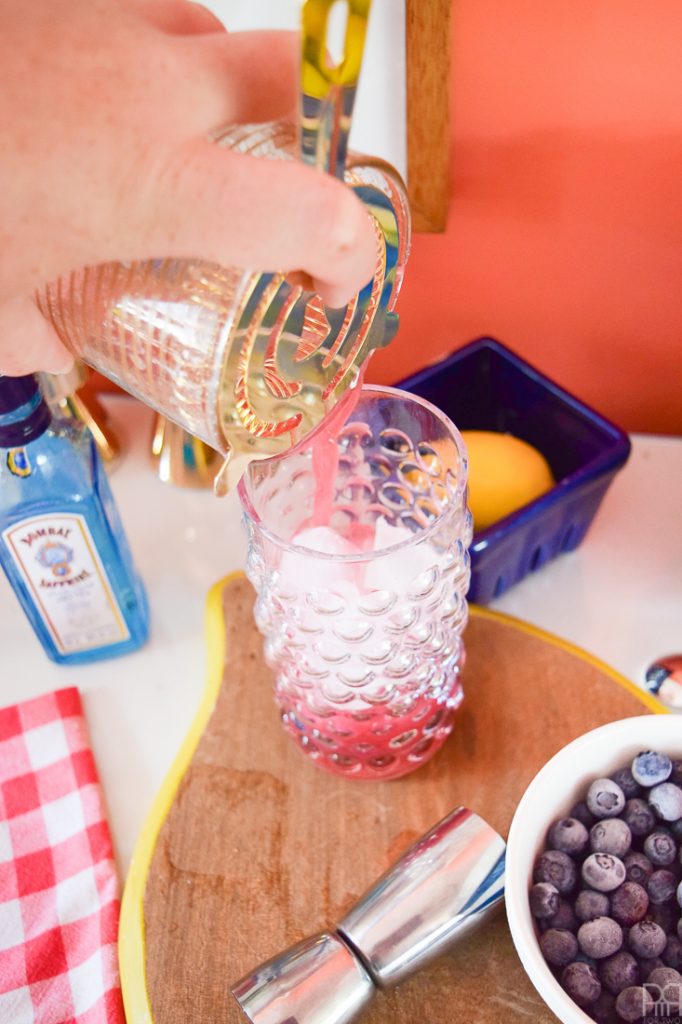 The Blueberry Gin Sour cocktail