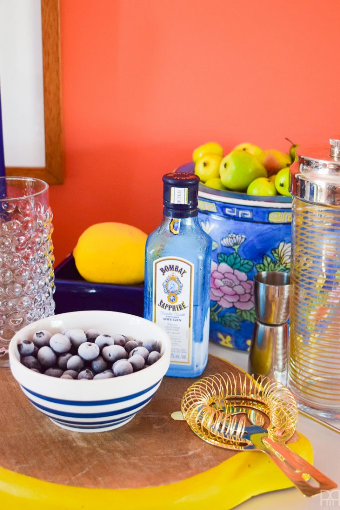 The Blueberry Gin Sour cocktail