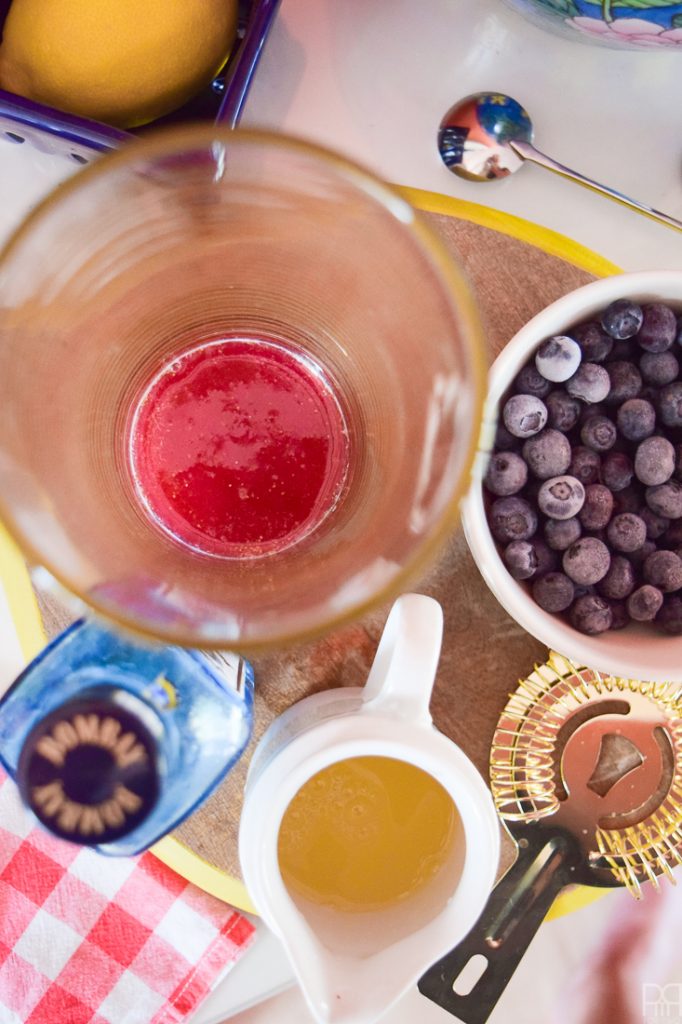 The Blueberry Gin Sour cocktail