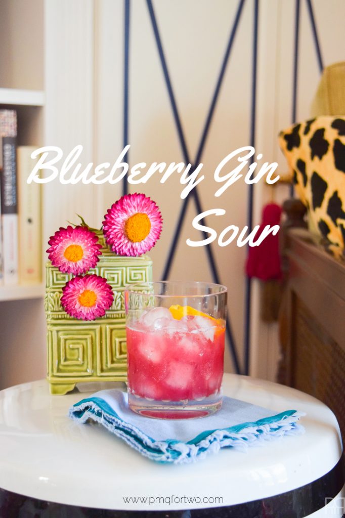 The Blueberry Gin Sour cocktail