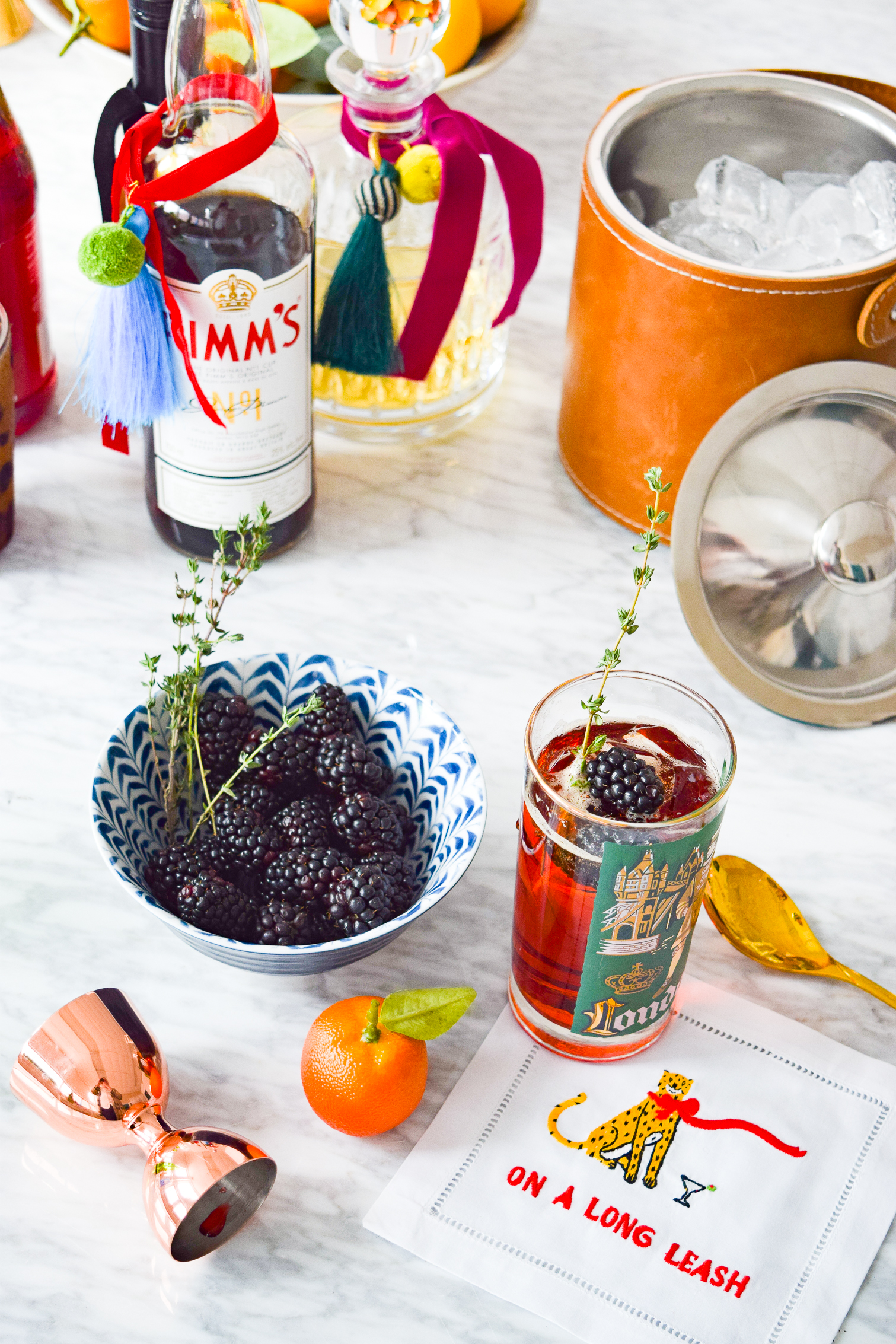 Make yourself a Blackberry & Rosemary Pimms Cup to start you happy hour in style! Their the perfect weekend sip or brunch cocktail. So fresh and tasty!