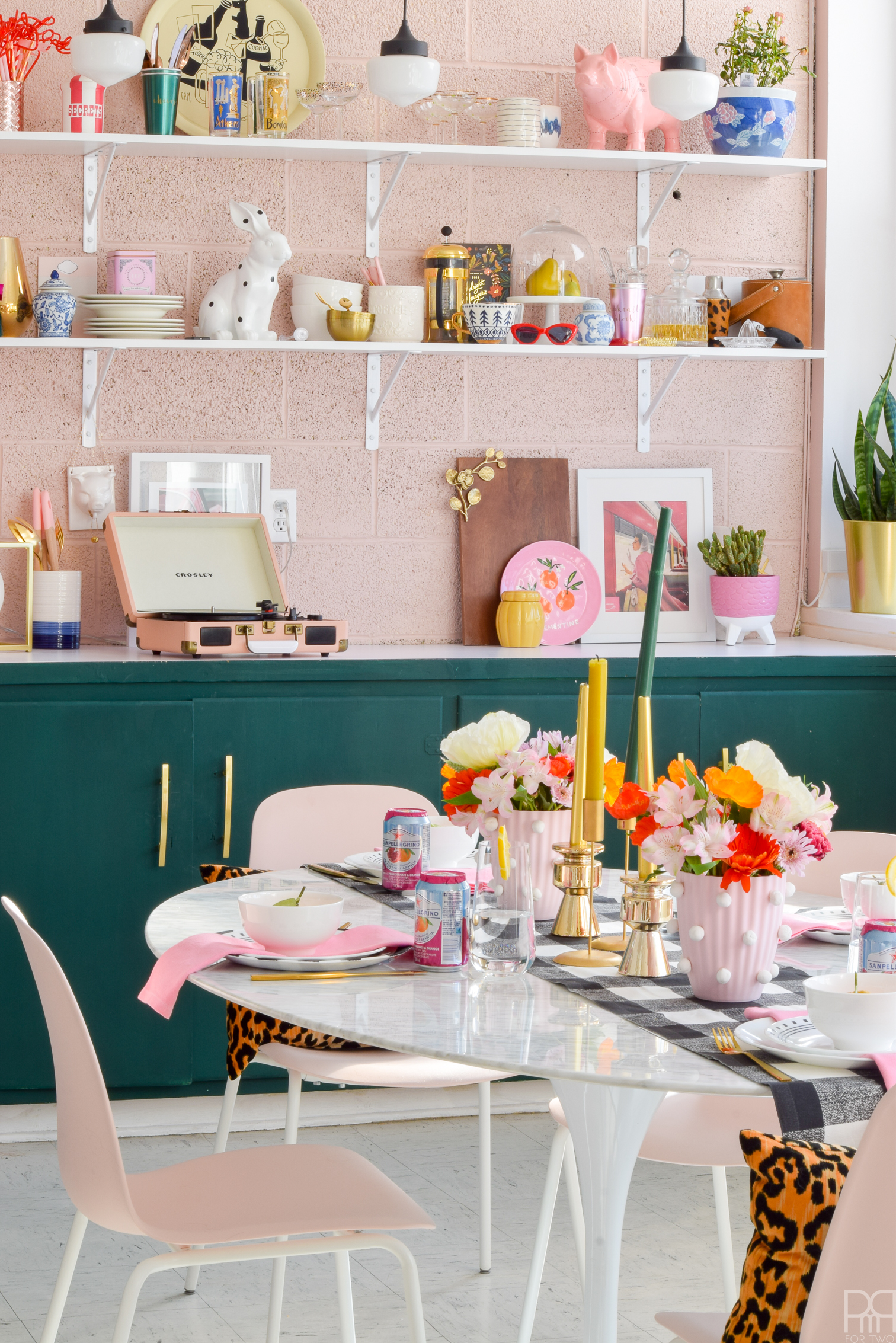 Embrace colour with a Pink & Bold Spring Tablescape. With bright florals, simple patterns, and lots of sunshine, you can create your own slice of spring.