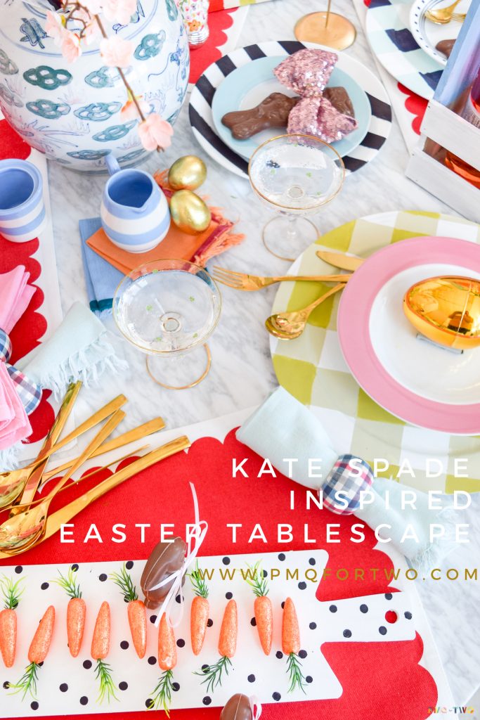 Kate Spade Inspired Easter Tablescape