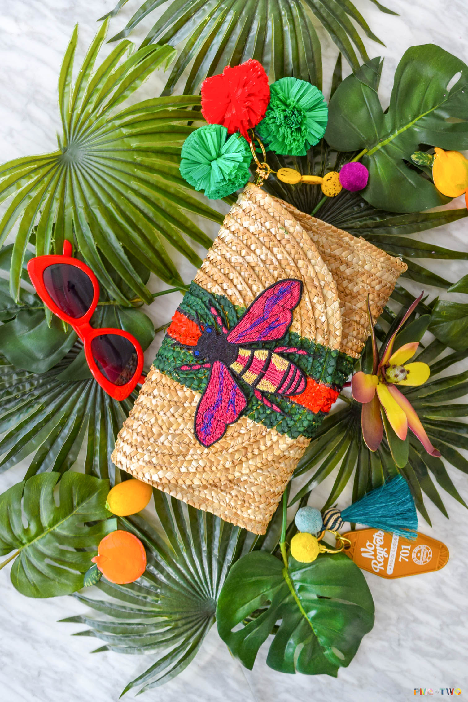 DIY Gucci Inspired Straw Clutch