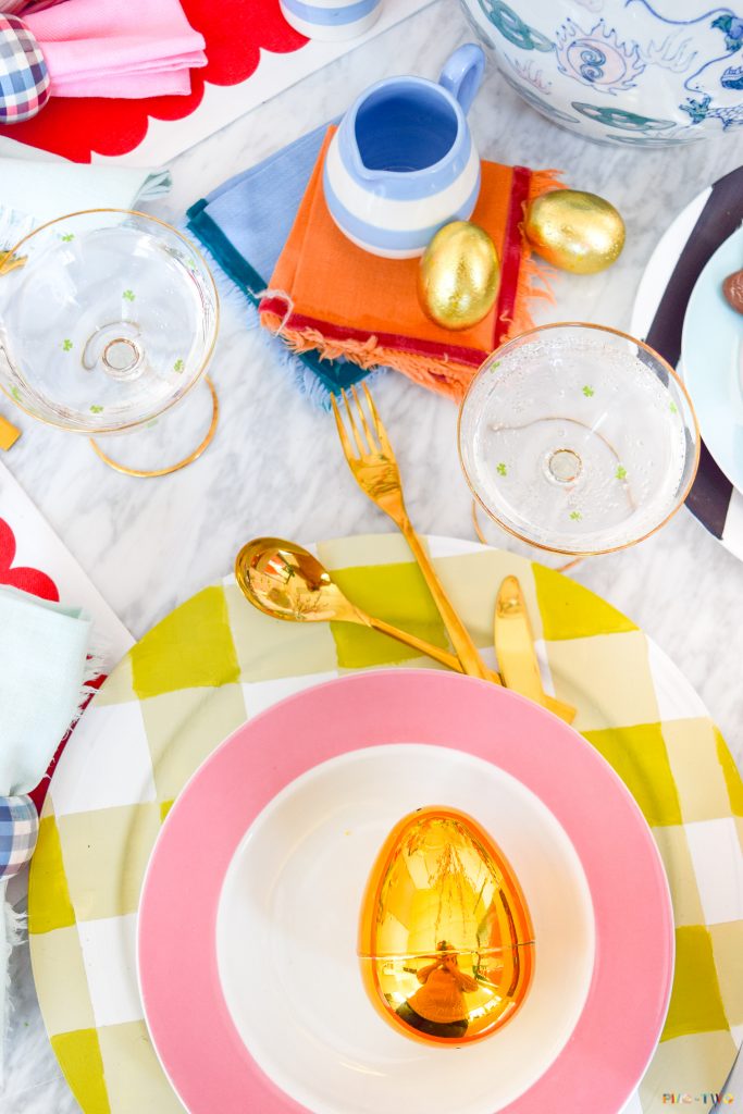 Kate Spade Inspired Easter Tablescape