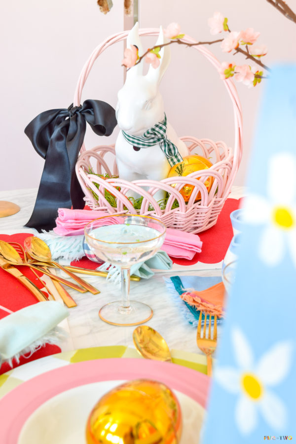 Kate Spade Inspired Easter Tablescape