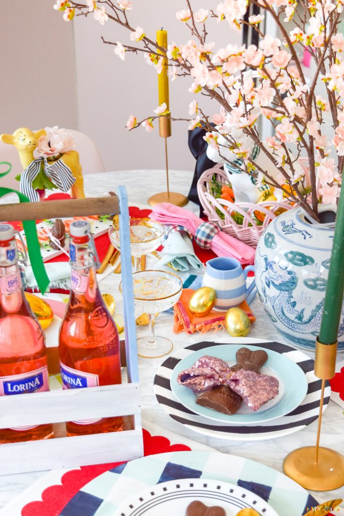 Kate Spade Inspired Easter Tablescape