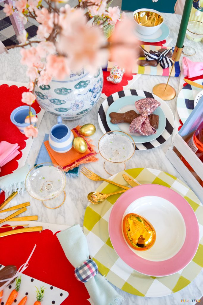 Kate Spade Inspired Easter Tablescape
