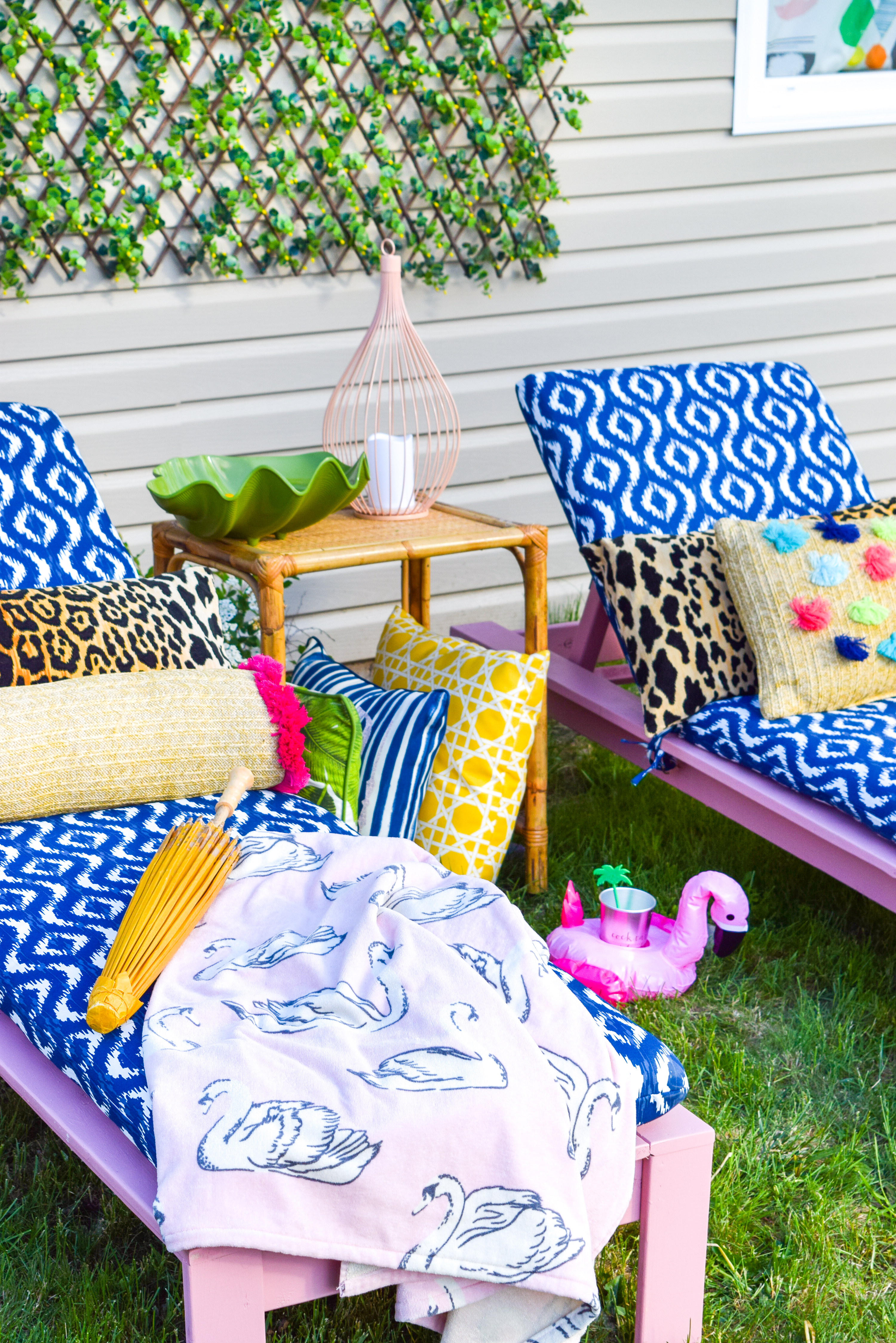 This summer, treat yourself to some DIY Patio Loungers painted in a bright and colourful shade. Your yard, patio, or balcony can easily hold one and they're affordable to make. With the quality behind the BEHR name, you know the paint will hold up to anything you throw at it this summer. 