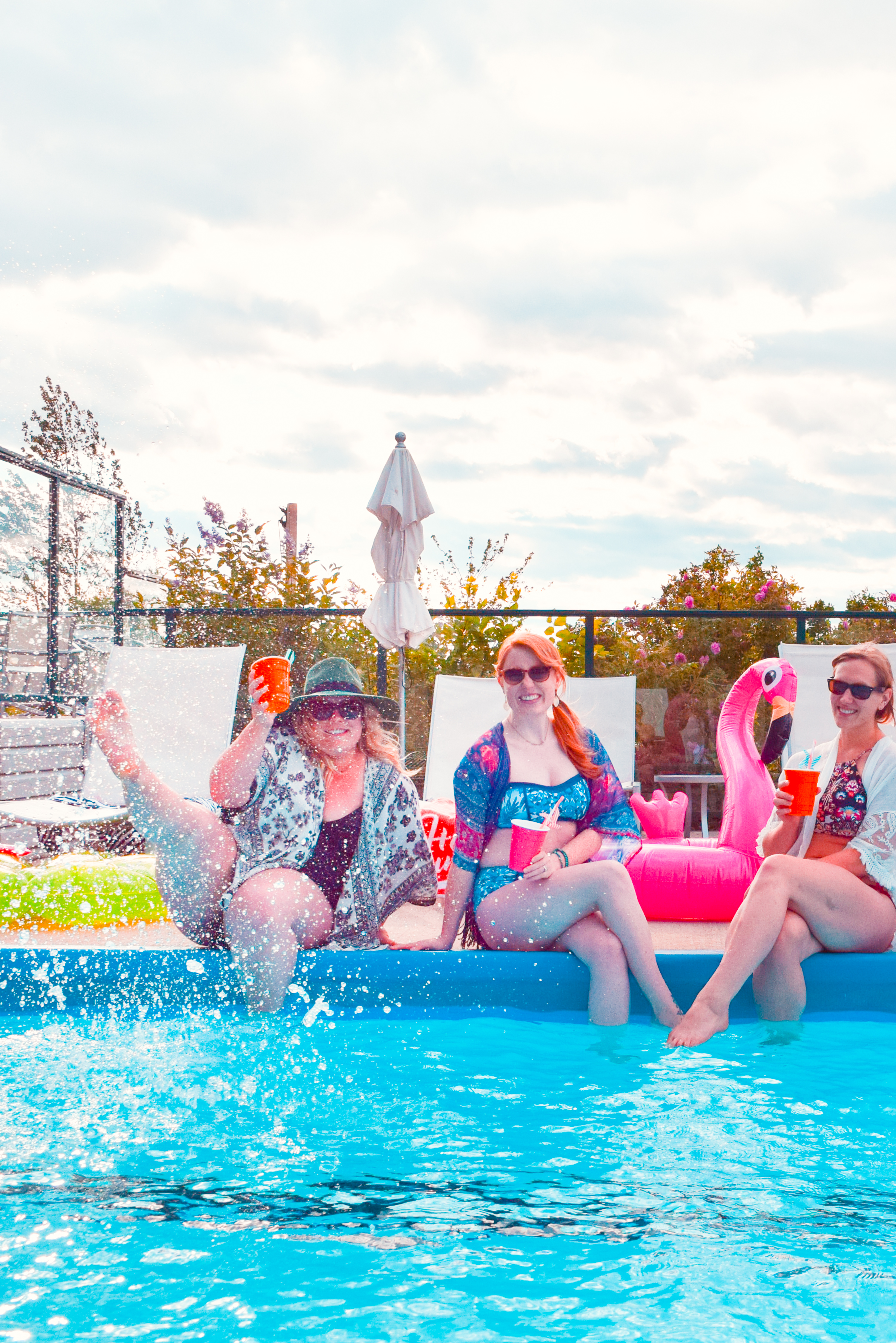 Anyone can host a snazzy pool party at their own home, but how realistic is that for the general population? If you're also a millennial, pool ownership any day soon is straight up - not in the cards. Instead I thought I'd show you guys how my crew and I throw a public pool party with Homesense.