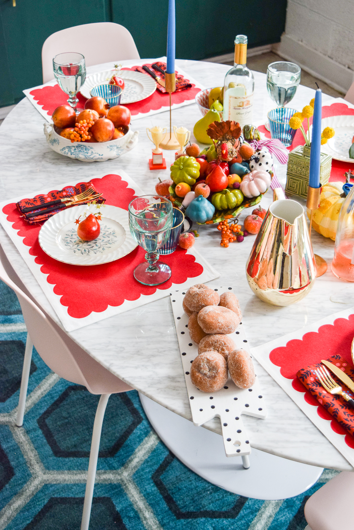 kate spade inspired fall tablescape