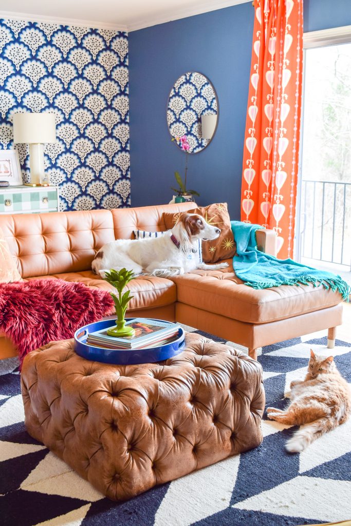 Mid Mod Eclectic Living Room • PMQ for two