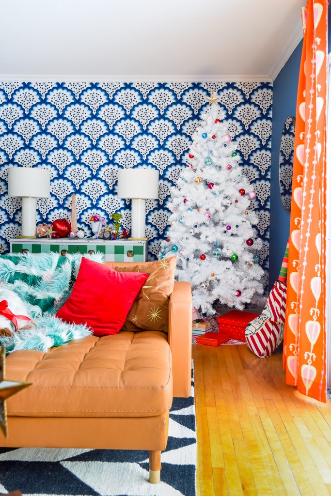 Retro & Colourful Christmas Living Room • PMQ for two