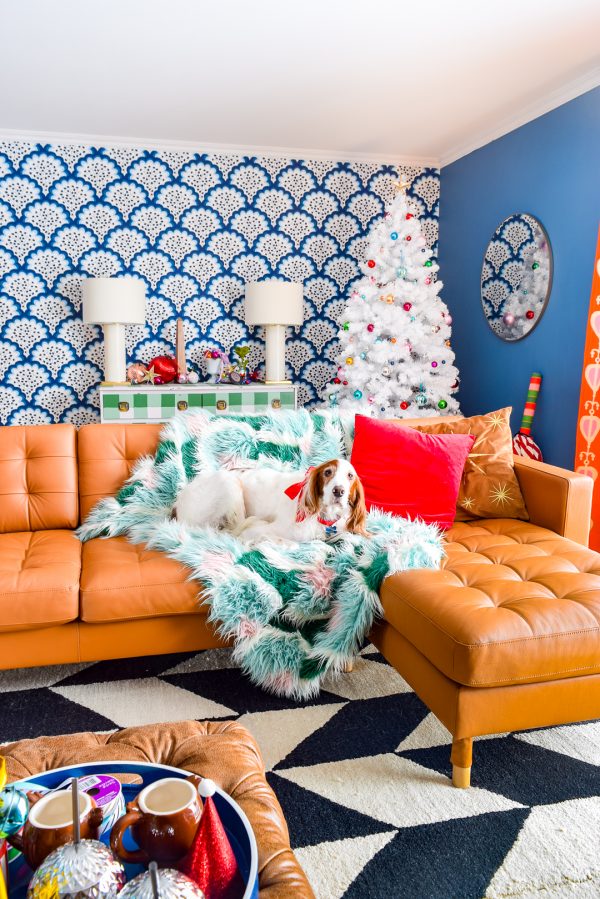 Retro & Colourful Christmas Living Room • PMQ for two