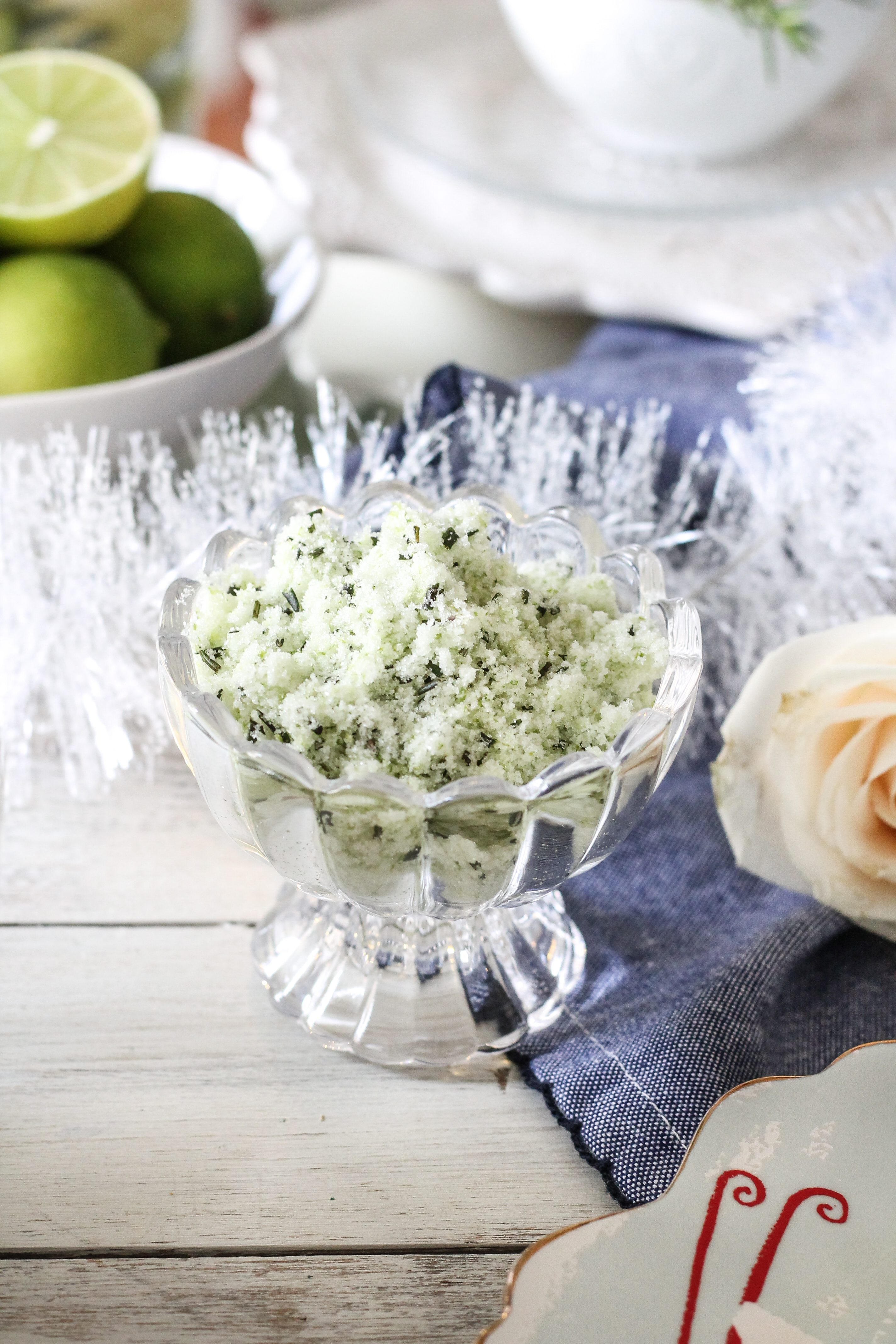 Rosemary Lime Shortbread Cookies are just what you need to get you through the early winter blues! These tasty treats still feel like Christmas, but with a fresh zing.