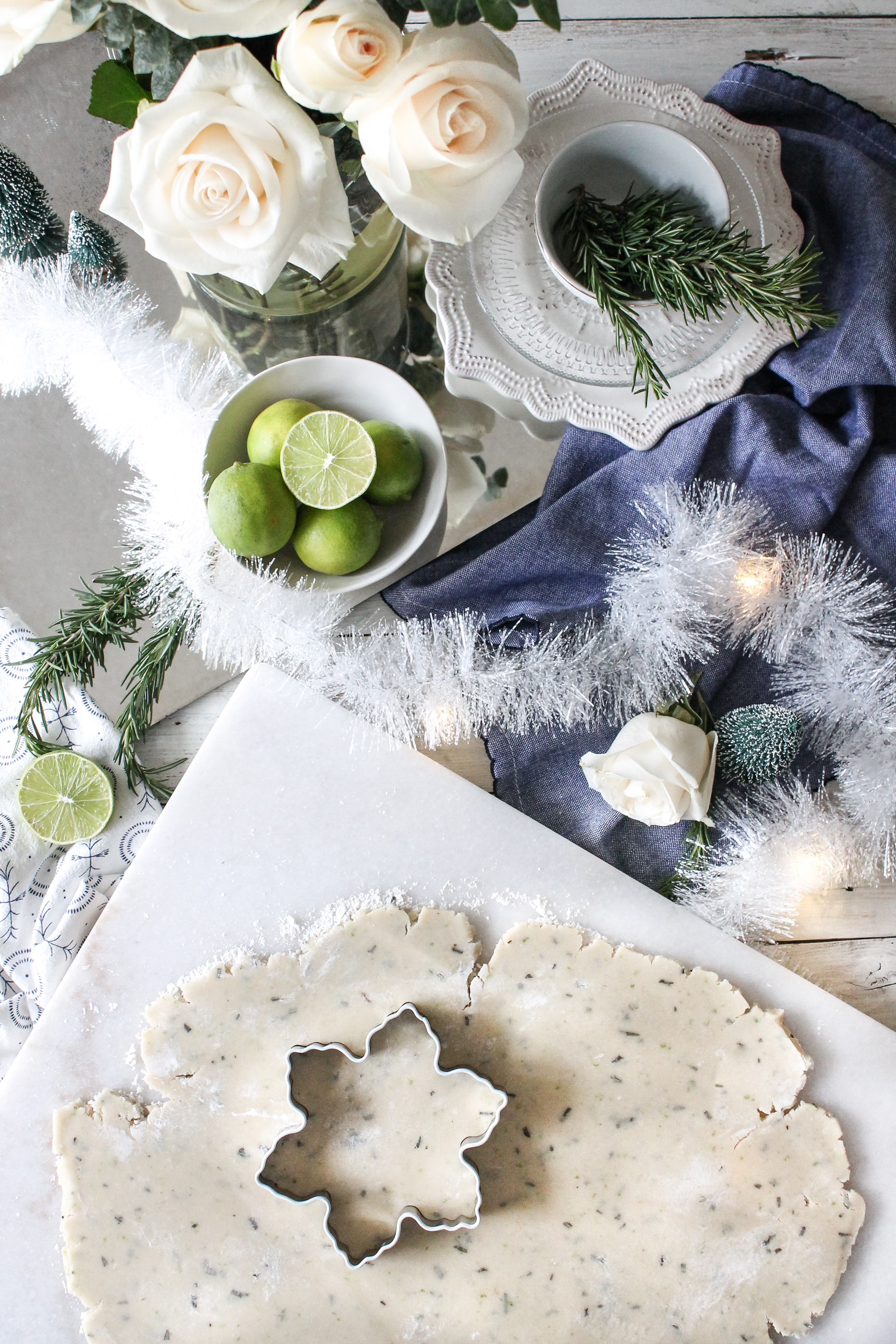 Rosemary Lime Shortbread Cookies are just what you need to get you through the early winter blues! These tasty treats still feel like Christmas, but with a fresh zing.