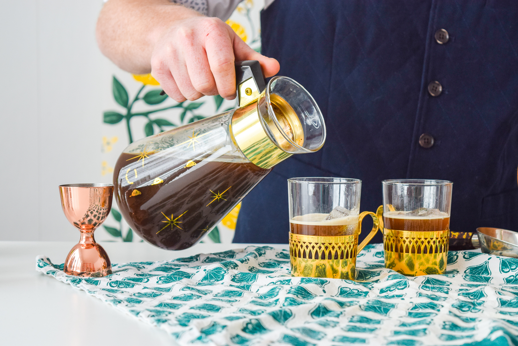 A Whiskey Cream Cold Brew Coffee Cocktail is a great way to start off your St. Patrick's day festivities, or just a fun afternoon cocktail. Don't forget a good book, or the Jackson Morgan Whiskey Cream. 