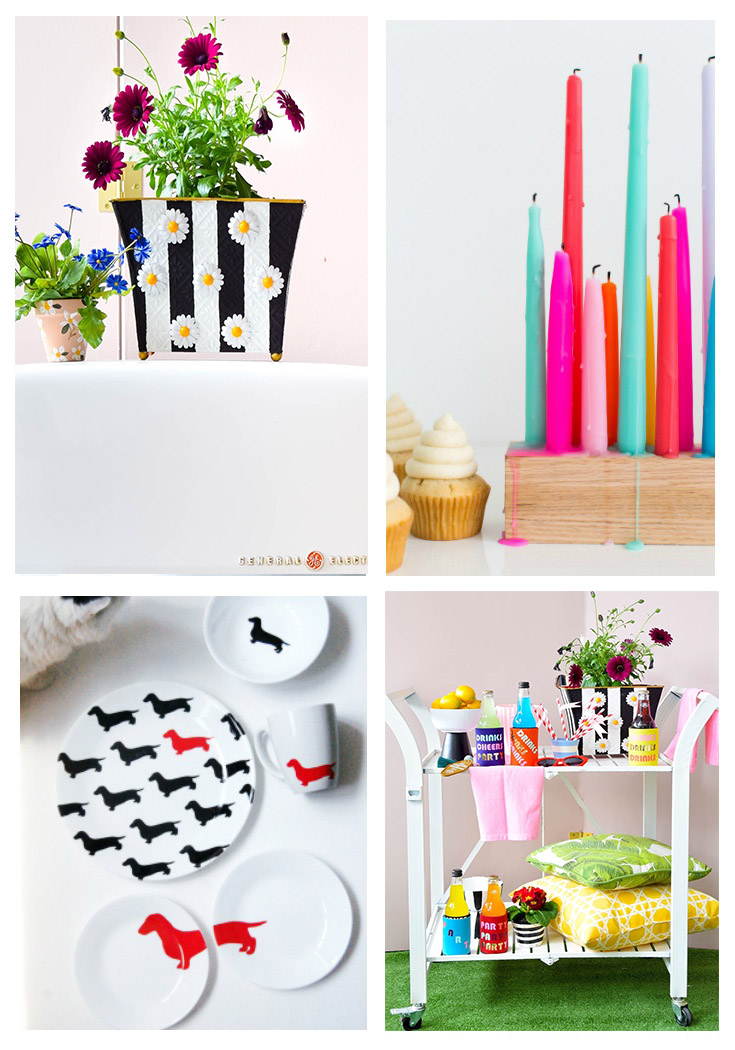 Today I'm sharing 30 creative and colorful Kate Spade inspired DIY's that will totally motivate you to add color to your home or wardrobe!