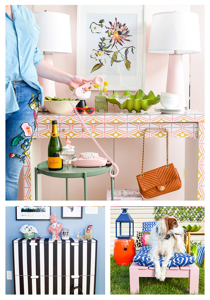 Today I'm sharing 30 creative and colorful Kate Spade inspired DIY's that will totally motivate you to add color to your home or wardrobe!