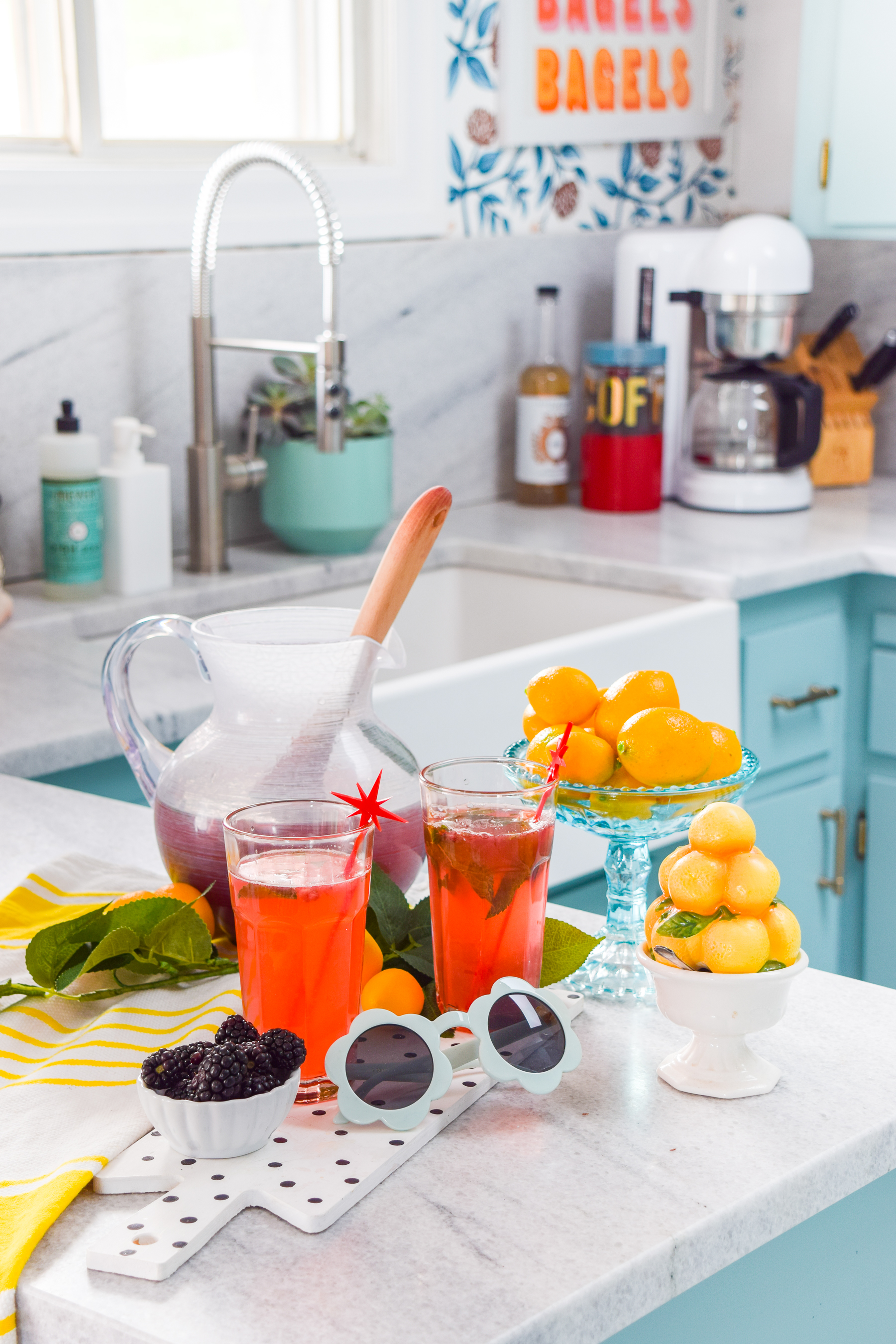 A cool and refreshing homemade blackberry mint lemonade is exactly what you need going into the weekend! or any cocktail hour for that matter. Grab the recipe! 