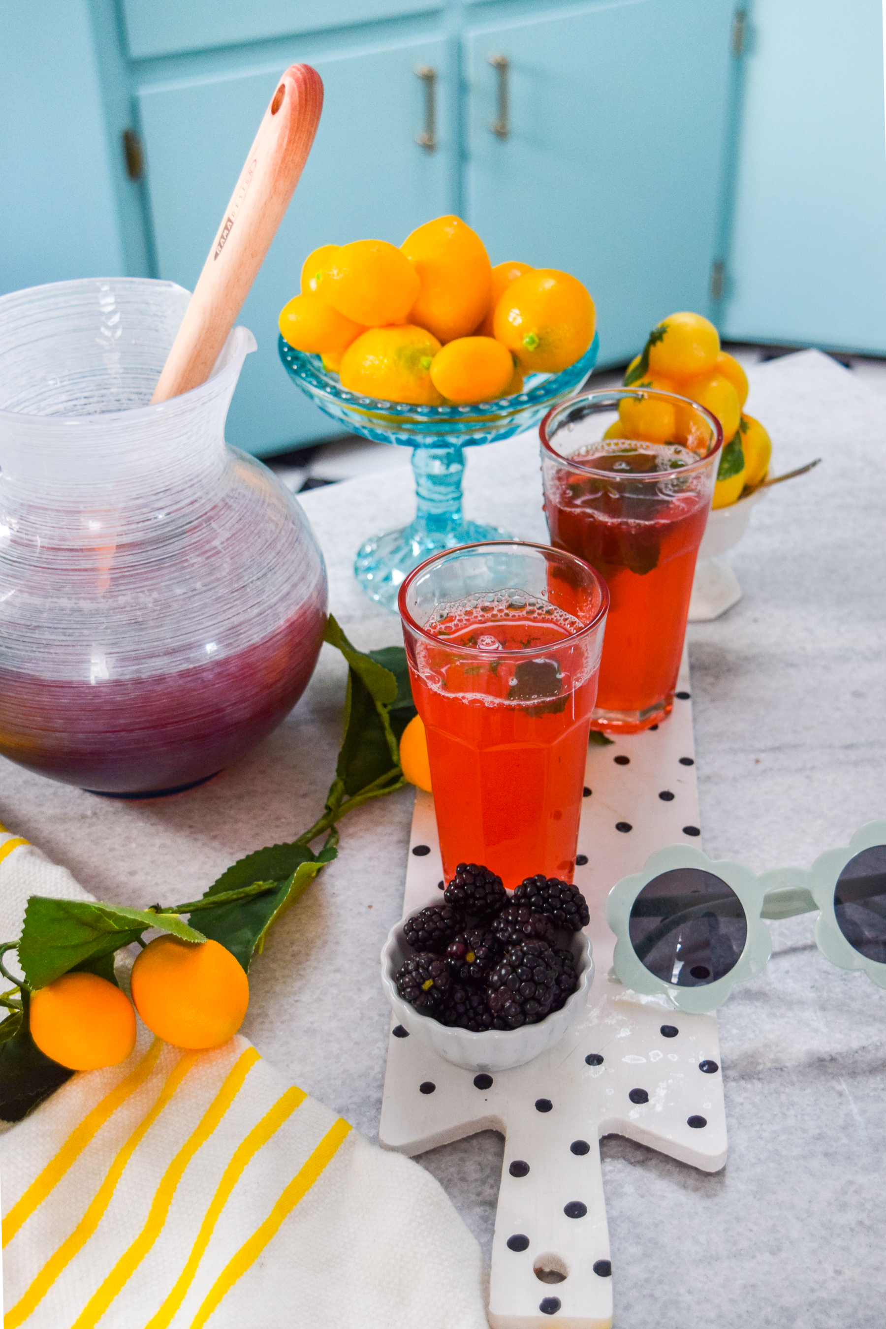 A cool and refreshing homemade blackberry mint lemonade is exactly what you need going into the weekend! or any cocktail hour for that matter. Grab the recipe! 