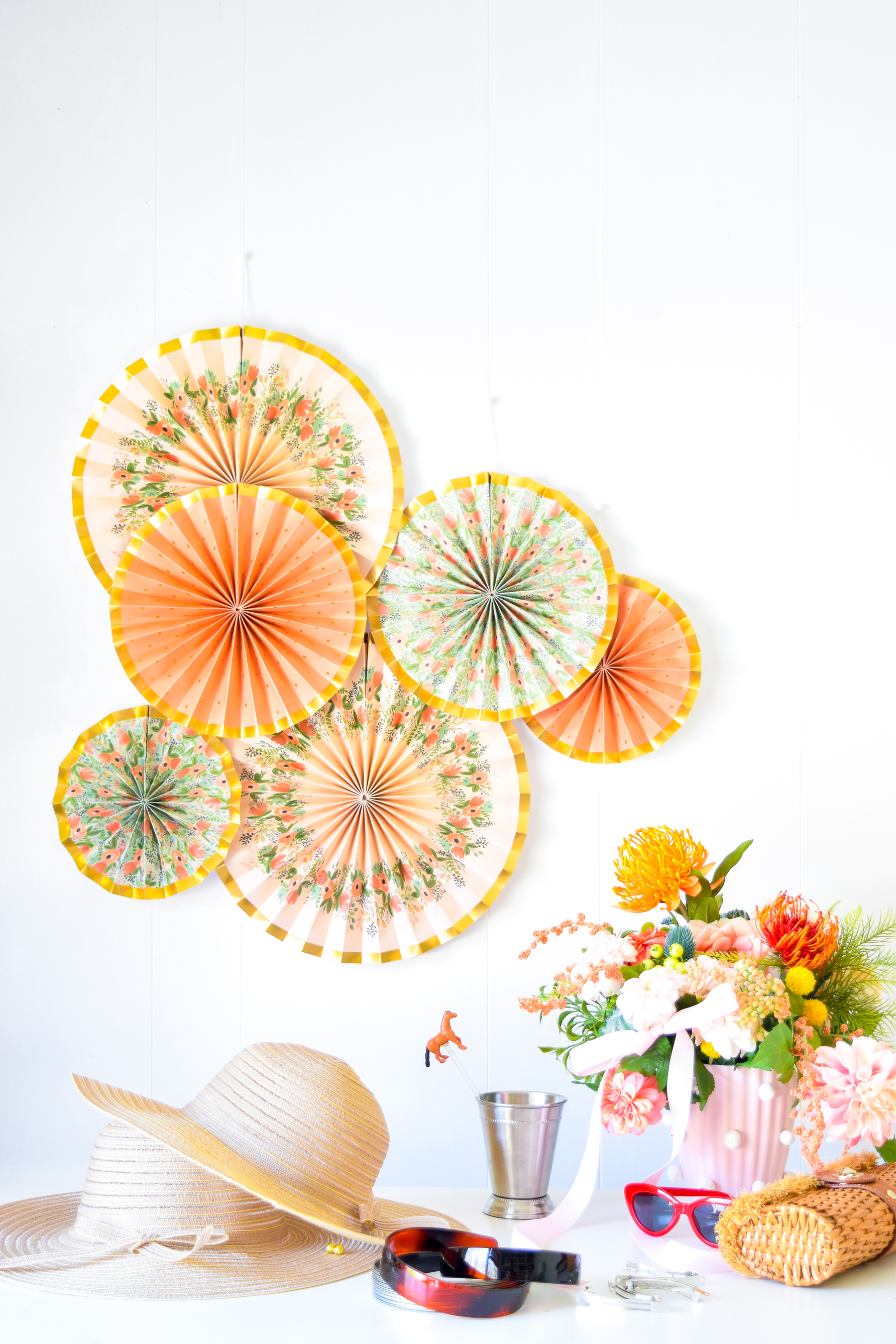 What's a Derby Day party without some DIY Derby Hats & Fascinators! Made using craft supplies and appliques, you can easily make your own.